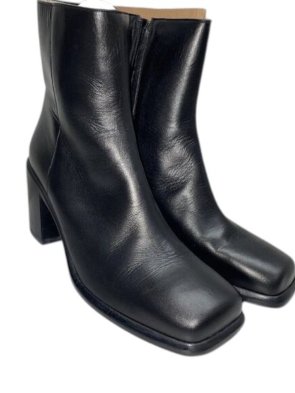 NEW LEGRES Black Leather Night Boot – Women’s US 10-10.5   EU 41